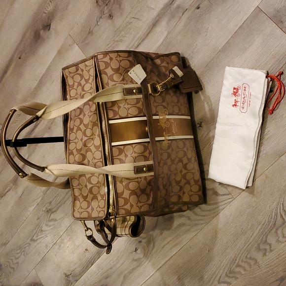 Coach Dog Coach Pet Carrier Heritage Signature Large Tote New Retails 898 Poshmark